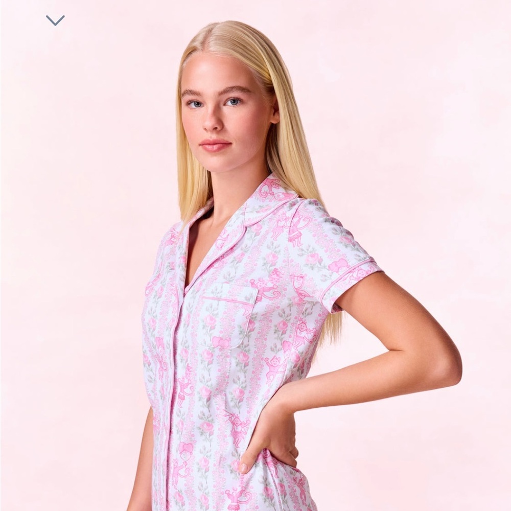Roller Rabbit Loveshack collab- PJ short set